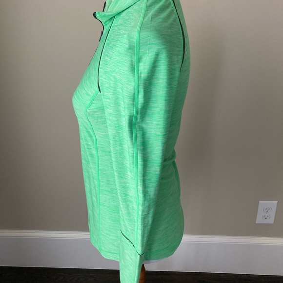 Zella lime green partial zip athletic pullover - Picture 3 of 8
